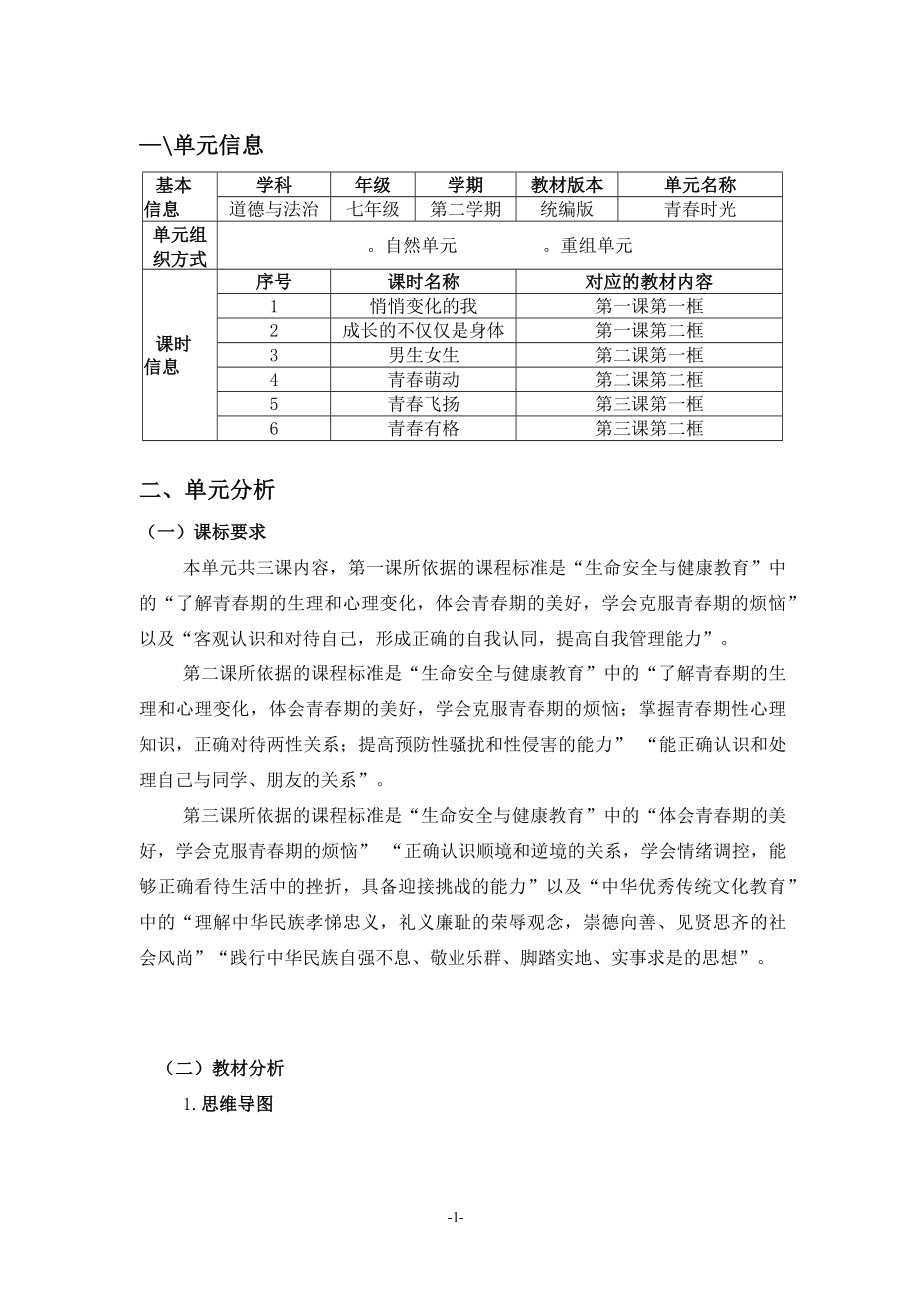 [信息技术2.0微能力]：中学七年级道德与法治下（第一单元）-中小学作业设计大赛获奖优秀作品-《义务教育道德与法治课程标准（2022年版）》.docx_第2页