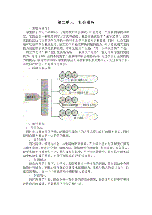 小学综合实践六年级上册第2单元《社会服务》教材分析.docx