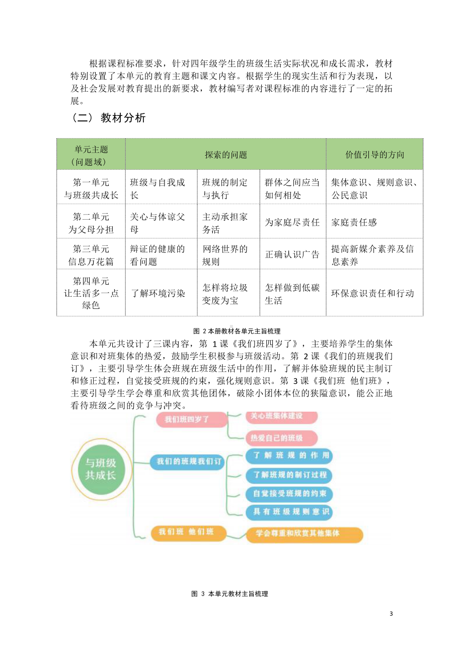 [信息技术2.0微能力]：小学四年级道德与法治上（第一单元）与班级共成长-中小学作业设计大赛获奖优秀作品-《义务教育道德与法治课程标准（2022年版）》.docx_第3页