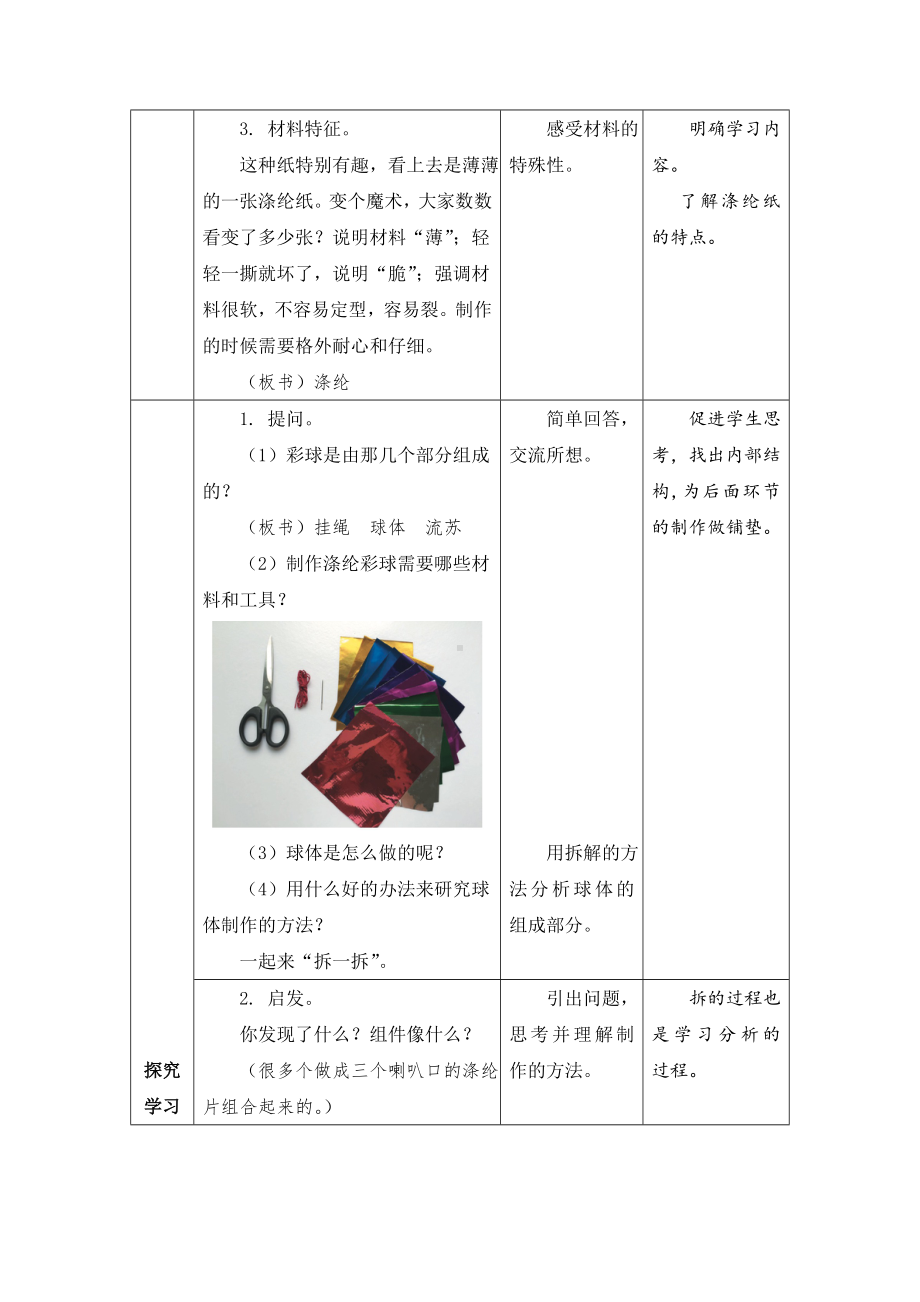 金坛区苏科版四年级上册劳动《09涤纶彩球》教案.docx_第2页