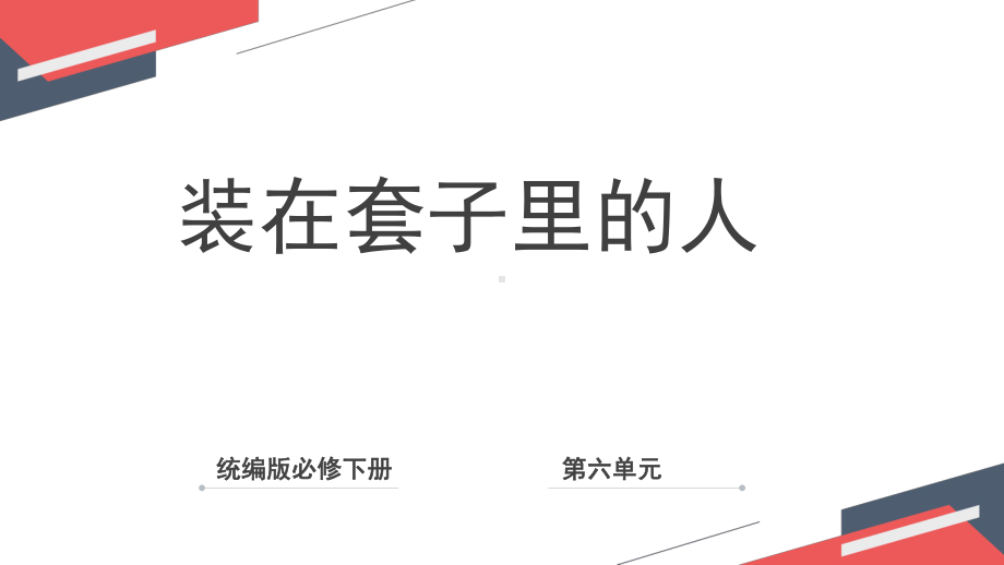 13.2《装在套子里的人》ppt课件40张 -统编版高中语文必修下册.pptx_第1页