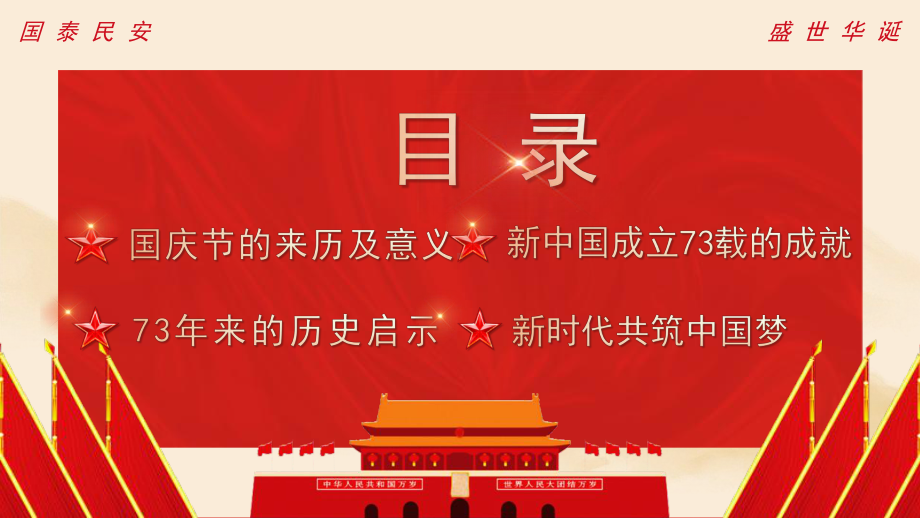 热烈庆祝中华人民共和国诞辰73周年.pptx_第3页