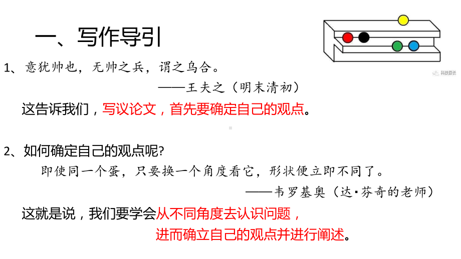 统编版高中语文必修下册第一单元写作指导：如何阐述自己的观点ppt课件.pptx_第2页