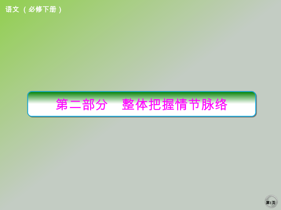 《红楼梦》整本书阅读 第二部分 整体把握情节脉络 ppt课件（19张PPT）-统编版高中语文必修下册.ppt_第1页