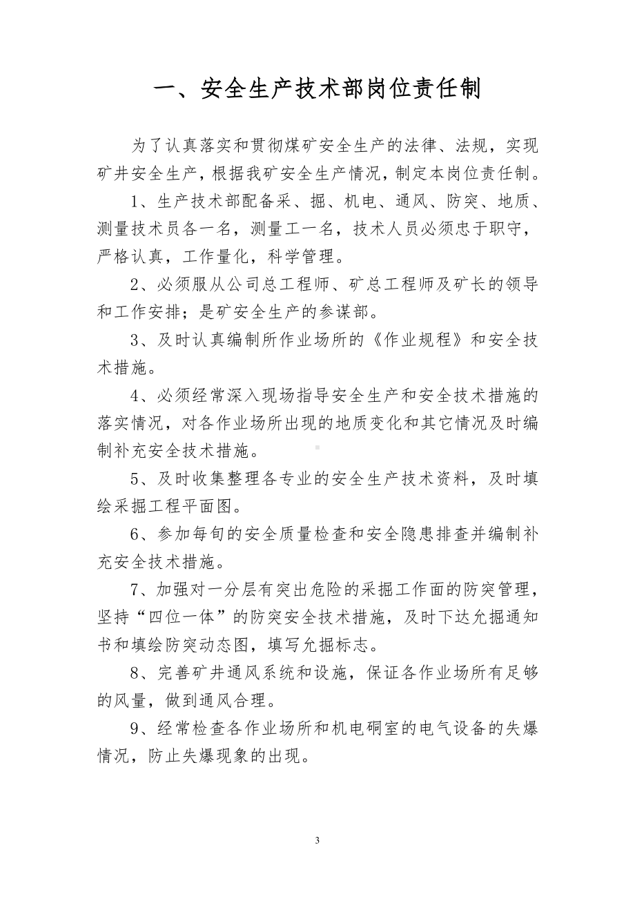 矿业公司岗位责任制度汇编参考模板范本.doc_第3页