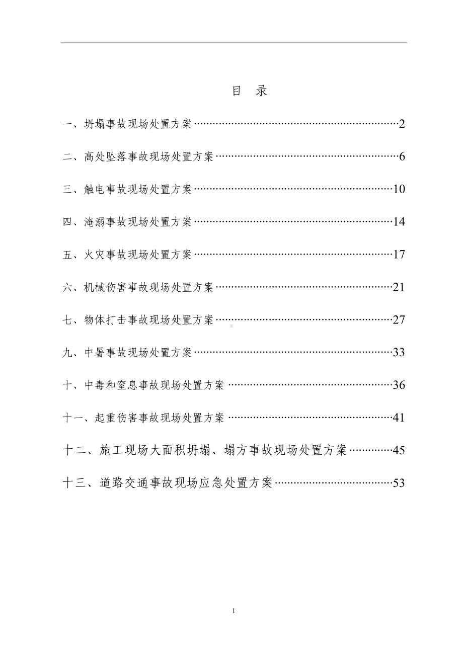 建设工程公司事故现场处置方案汇编参考模板范本.doc_第2页