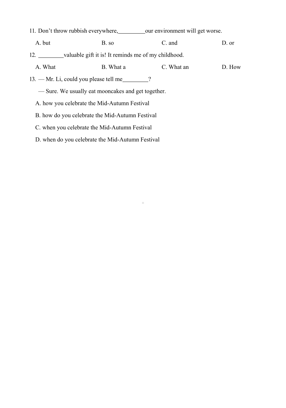 2022年吉林省长春市中考英语真题（含答案）.docx_第2页