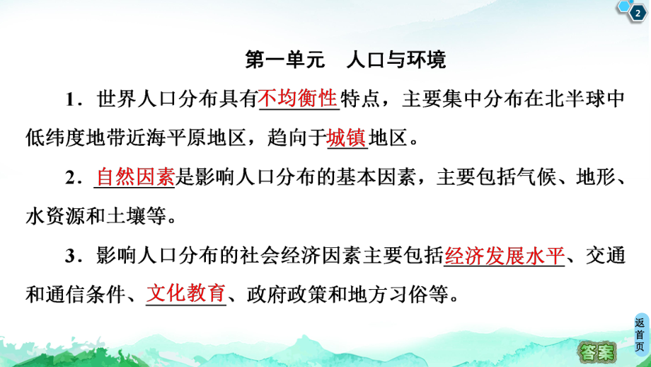 2022新鲁教版（2019）《高中地理》必修第二册模块知识回顾ppt课件.ppt_第2页