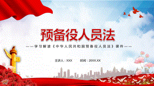 学习解读2022年新制定《中华人民共和国预备役人员法》教学课件.pptx