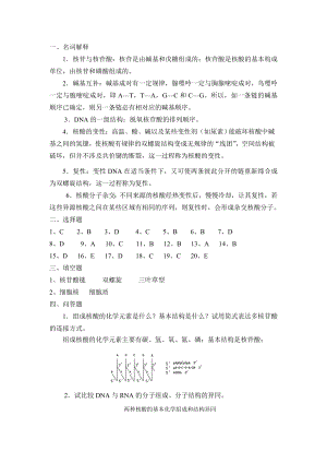 《生物化学(第二版)》习题答案核酸化学答案.doc