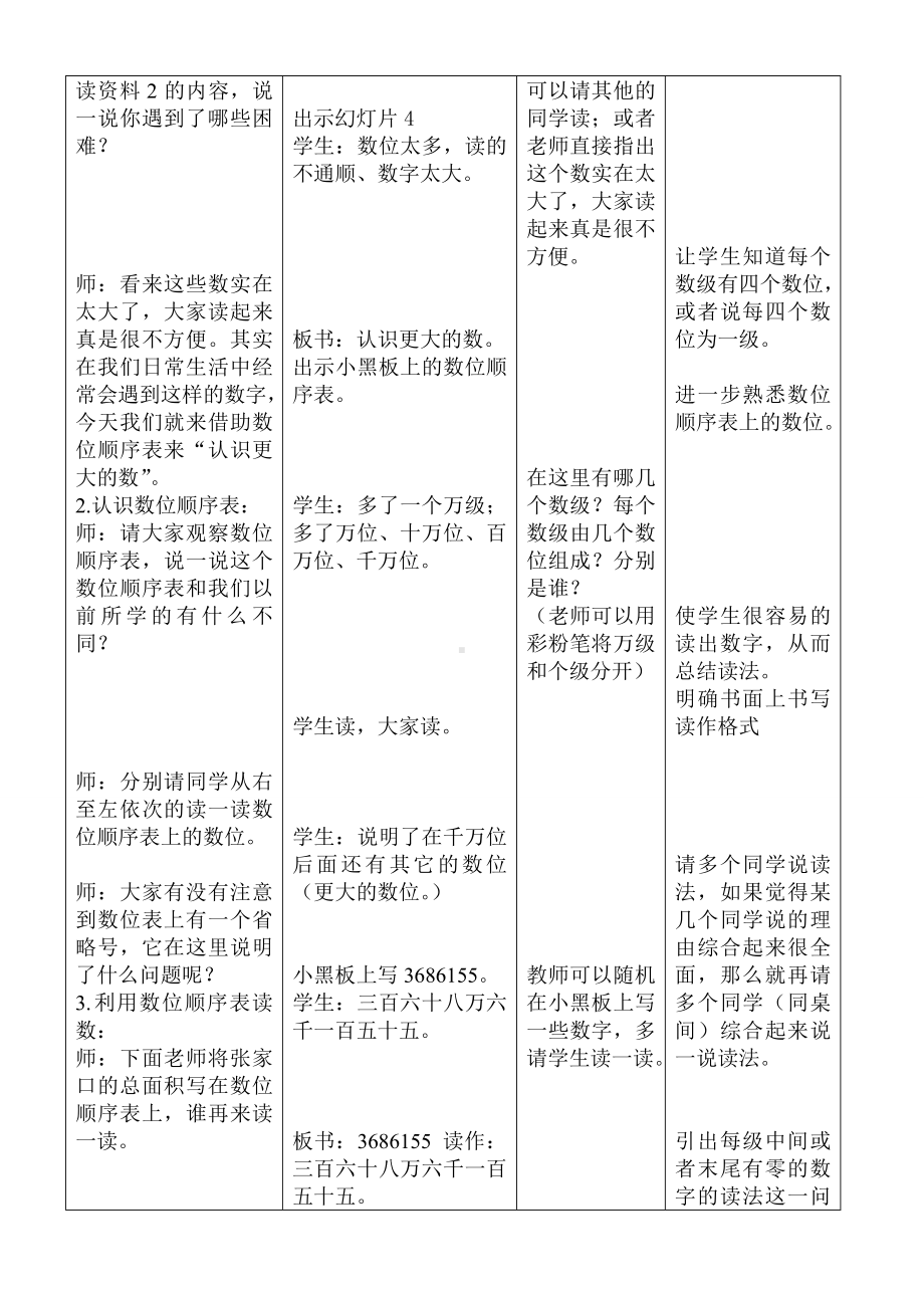 四年级上册数学教案 - 1.2认识更大的数｜北师大版.doc_第2页