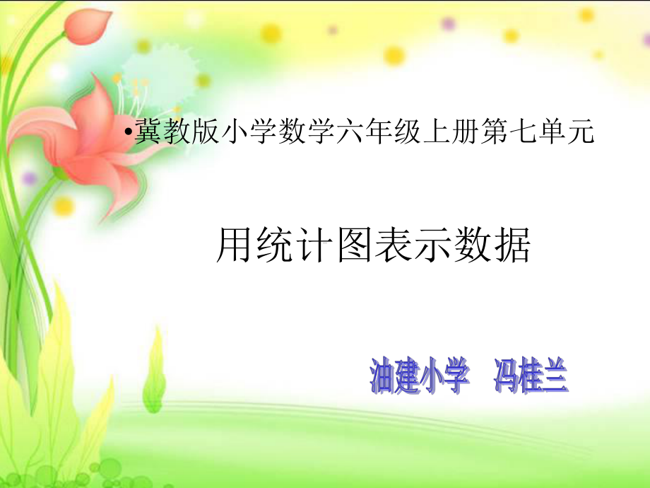 六年级上册数学课件-7.3 用统计图表示数据 ▏冀教版 (共16张PPT).ppt_第1页