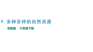 3.9《多种多样的自然资源》教学ppt课件（13张PPT）-2023新苏教版六年级下册《科学》.pptx