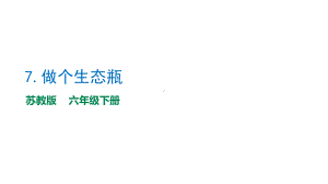 2.7《做个生态瓶》教学ppt课件-2023新苏教版六年级下册《科学》.pptx