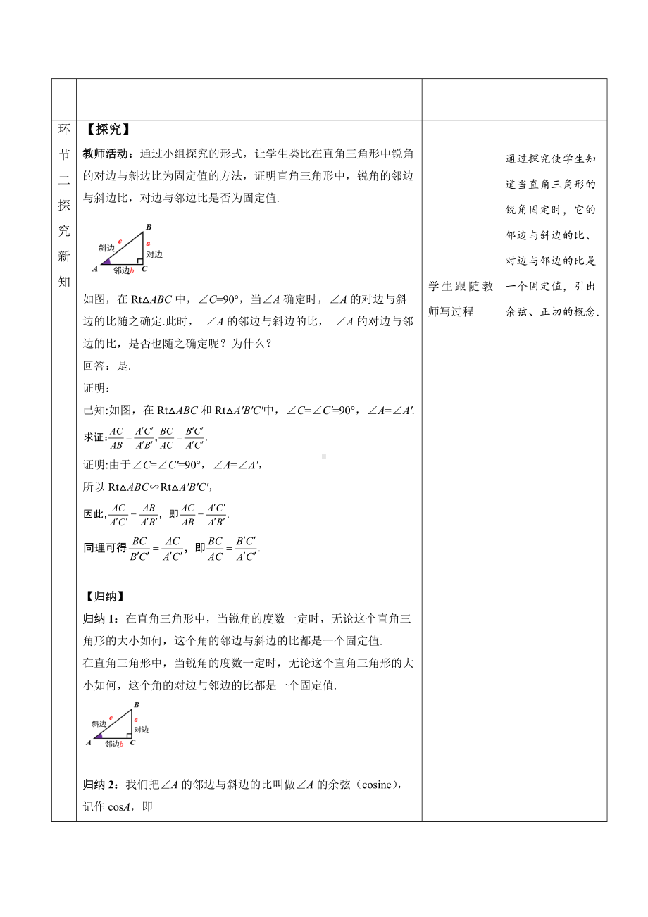 《锐角三角函数 第2课时》同课异构（教案）.docx_第2页