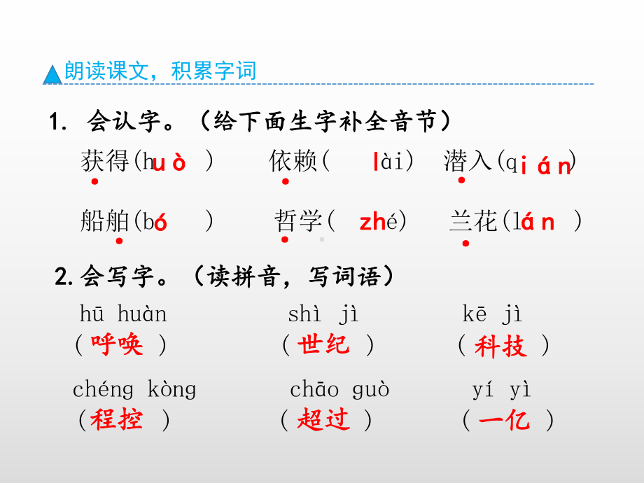 四年级上册语文课件-7 呼风唤雨的世纪（预习）人教（部编版） (共9张PPT).ppt_第3页