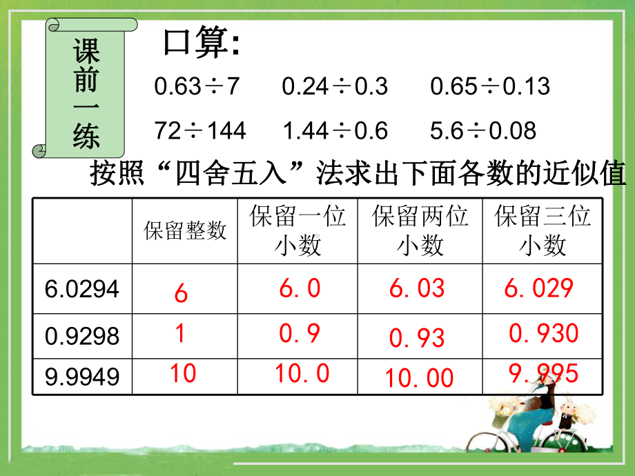 五年级上册数学课件－3.3商的近似数 ｜人教新课标 (共20张PPT).ppt_第2页