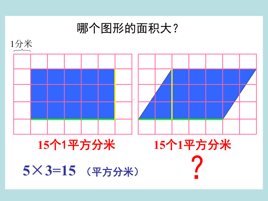 五年级上册数学课件-6.1平行四边形面积 ▎冀教版 共15张PPT).ppt_第2页