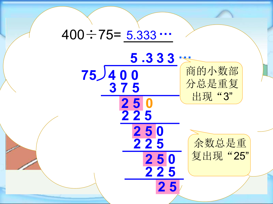 五年级上册数学教案-3.4 循环小数 ▎冀教版(共20张PPT).ppt_第3页