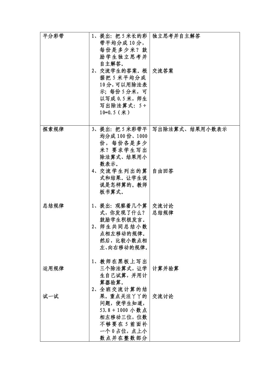 五年级上册数学教案-2.1 小数点位置变化 ▎冀教版 (6).doc_第2页