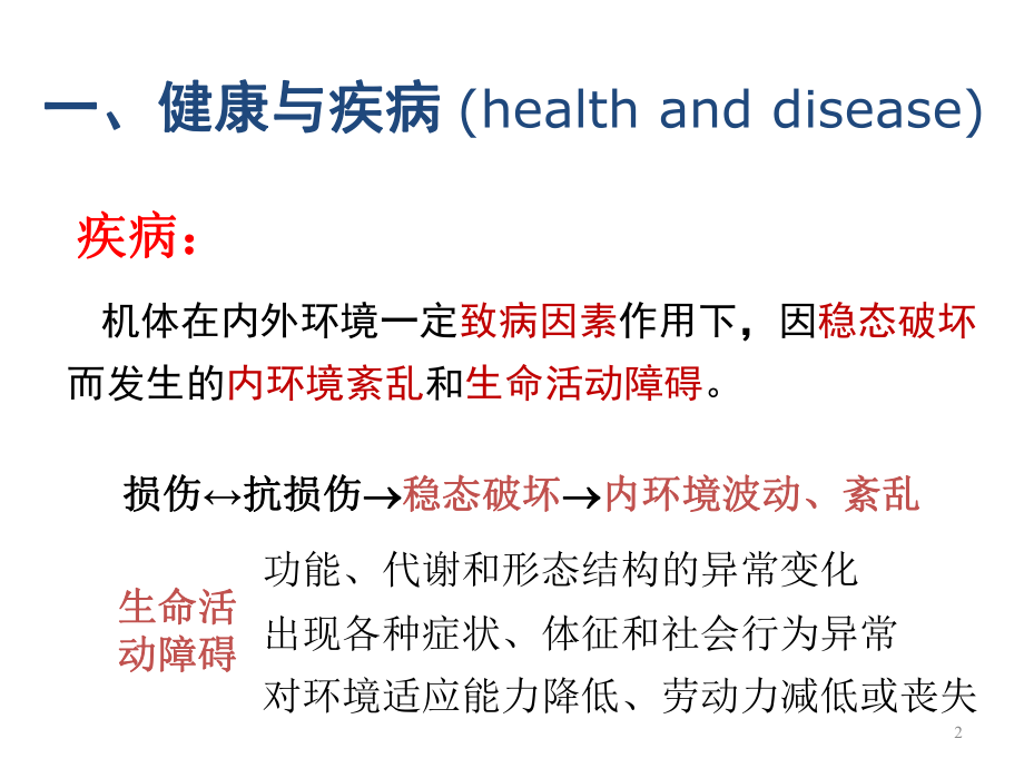 医学精品课件：第1章-疾病概论 2014 (1).ppt_第2页