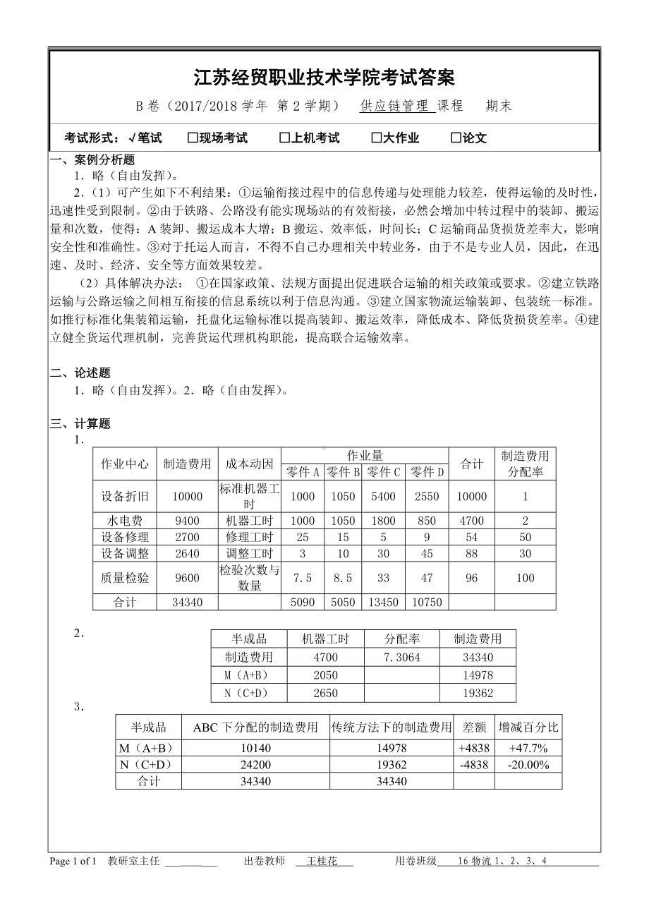 2017-2018-2供应链管理-B卷答案.doc_第1页