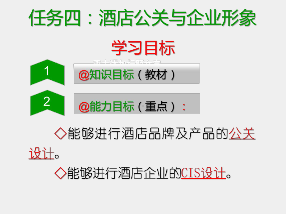 《现代酒店管理基础》课件任务四：酒店公关与企业形象（一）.ppt_第1页