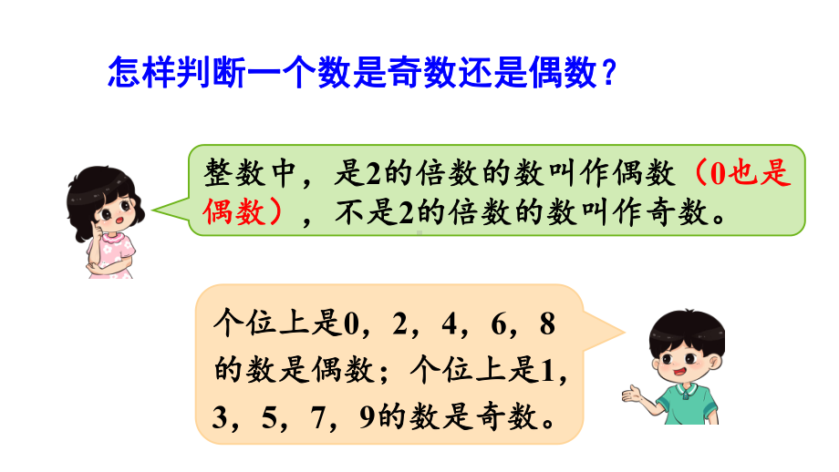 人教版（2023春）数学五年级下册 第2单元因数和倍数第6课时奇偶性.pptx_第3页
