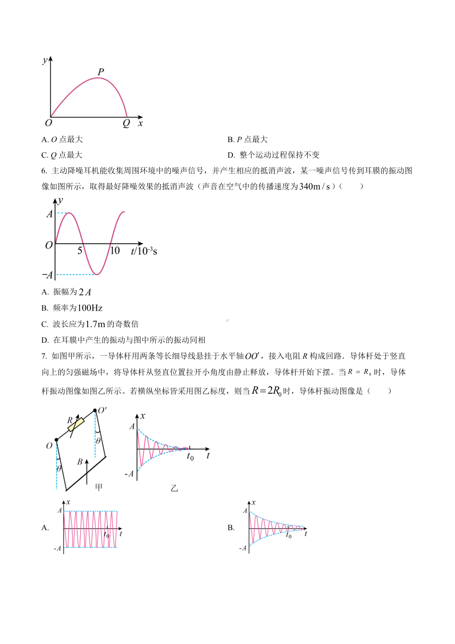 2023年1月浙江省普通高校招生选考物理试题及答案.docx_第2页