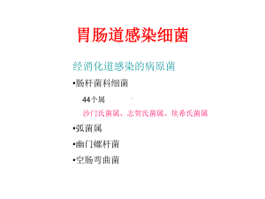 医学精品课件：5 胃肠道细菌.ppt