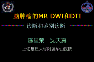 医学精品课件：脑肿瘤的MR DWI和DTI诊断和鉴别诊断.ppt