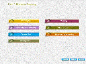 《服务外包英语》课件Unit 5 Business Meeting.ppt