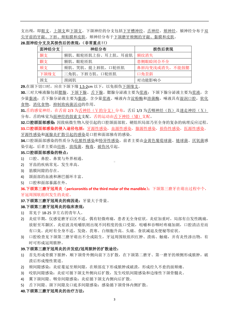 医学精品资料：口腔医学考前复习重点.doc_第3页