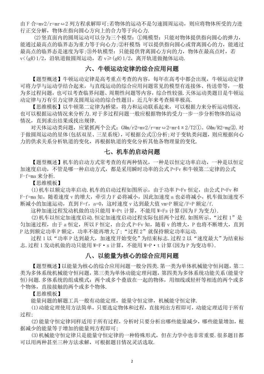 高中物理高考难题解题模板整理汇总（共10类）.doc_第2页