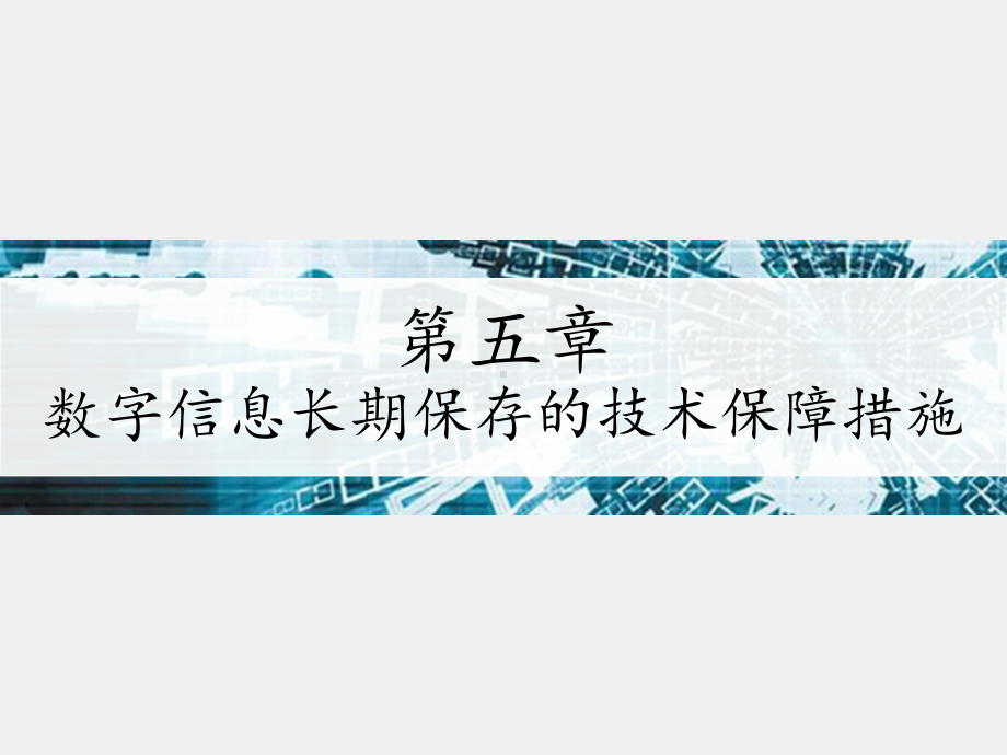 《数字信息保存》课件 第5章.pptx_第1页