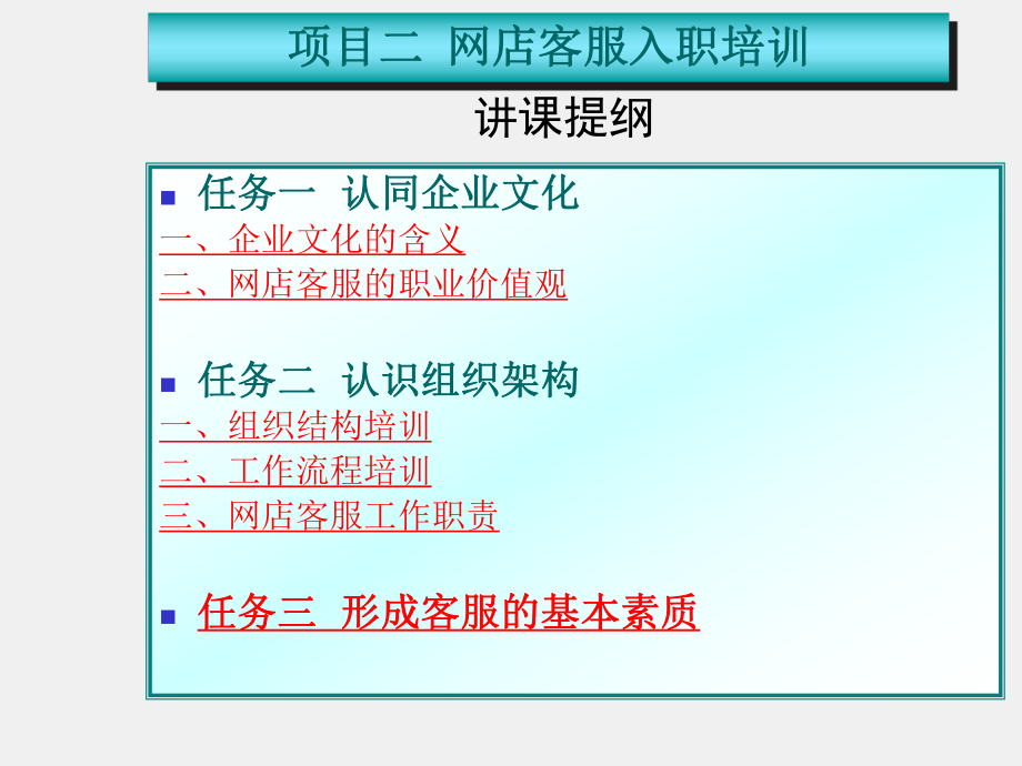 《网店客服》课件项目二 网店客服入职培训.ppt_第3页