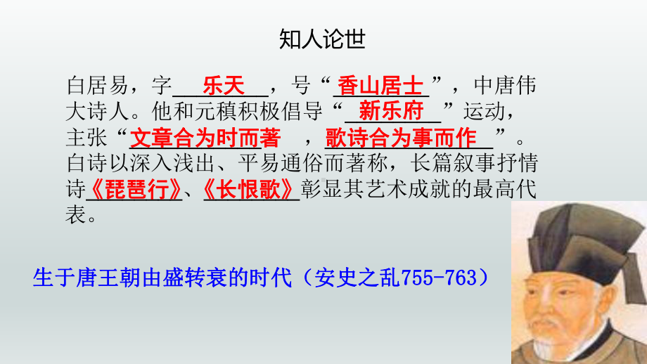 高中语文课件-琵琶行并序 课件 2021-2022学年高一语文统编版必修上册.pptx_第3页