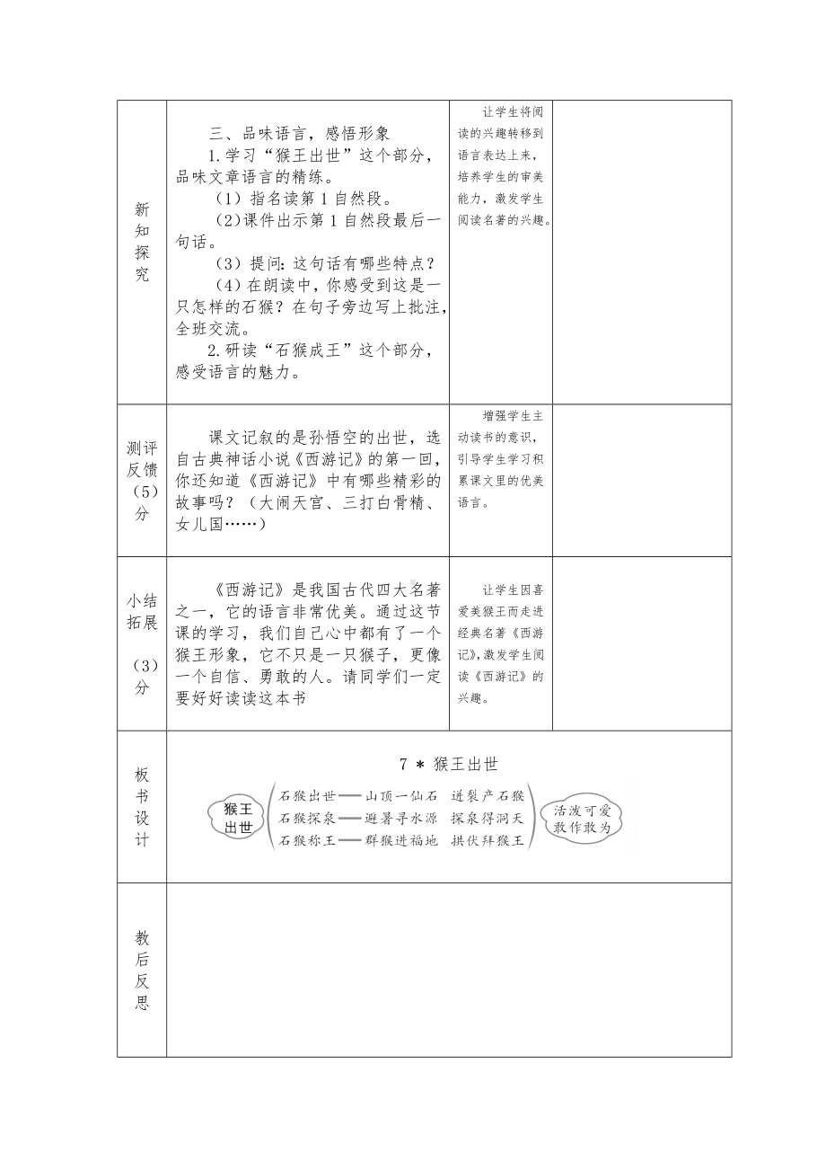 实验学校部编版五年级语文下册第二单元《猴王出世》教案.docx_第2页