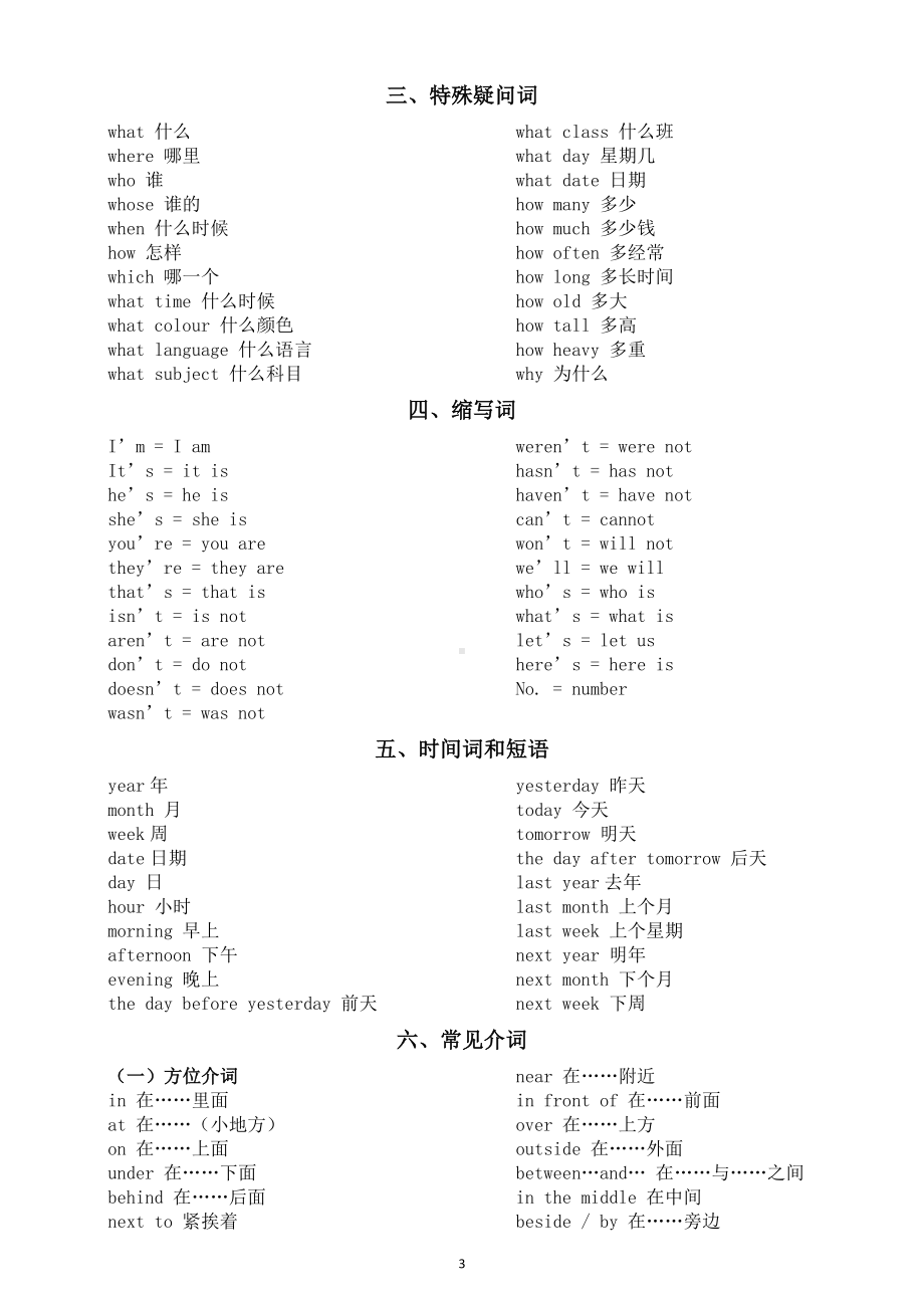 小学英语小升初常见短语汇总（共7类）.doc_第3页