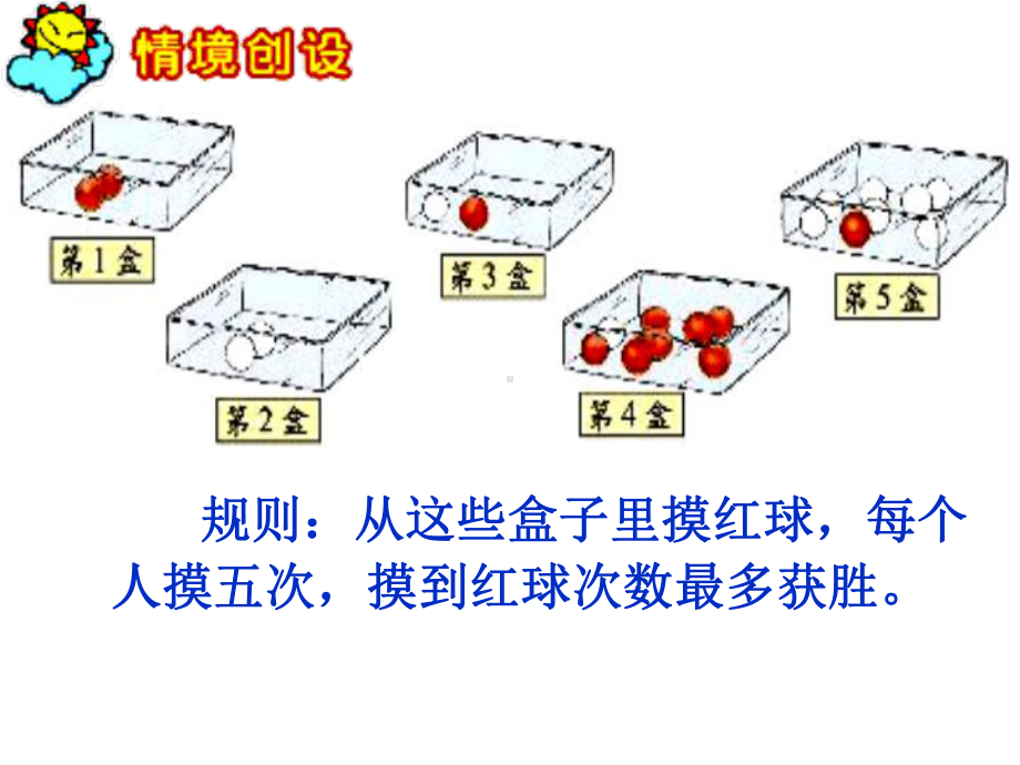 五年级上册数学课件-7.2 摸球游戏 可能性的大小｜北师大版 (共14张PPT).ppt_第2页