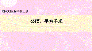 五年级上册数学课件-6.3 公顷.平方千米 ︳北师大版 (共15张PPT).ppt