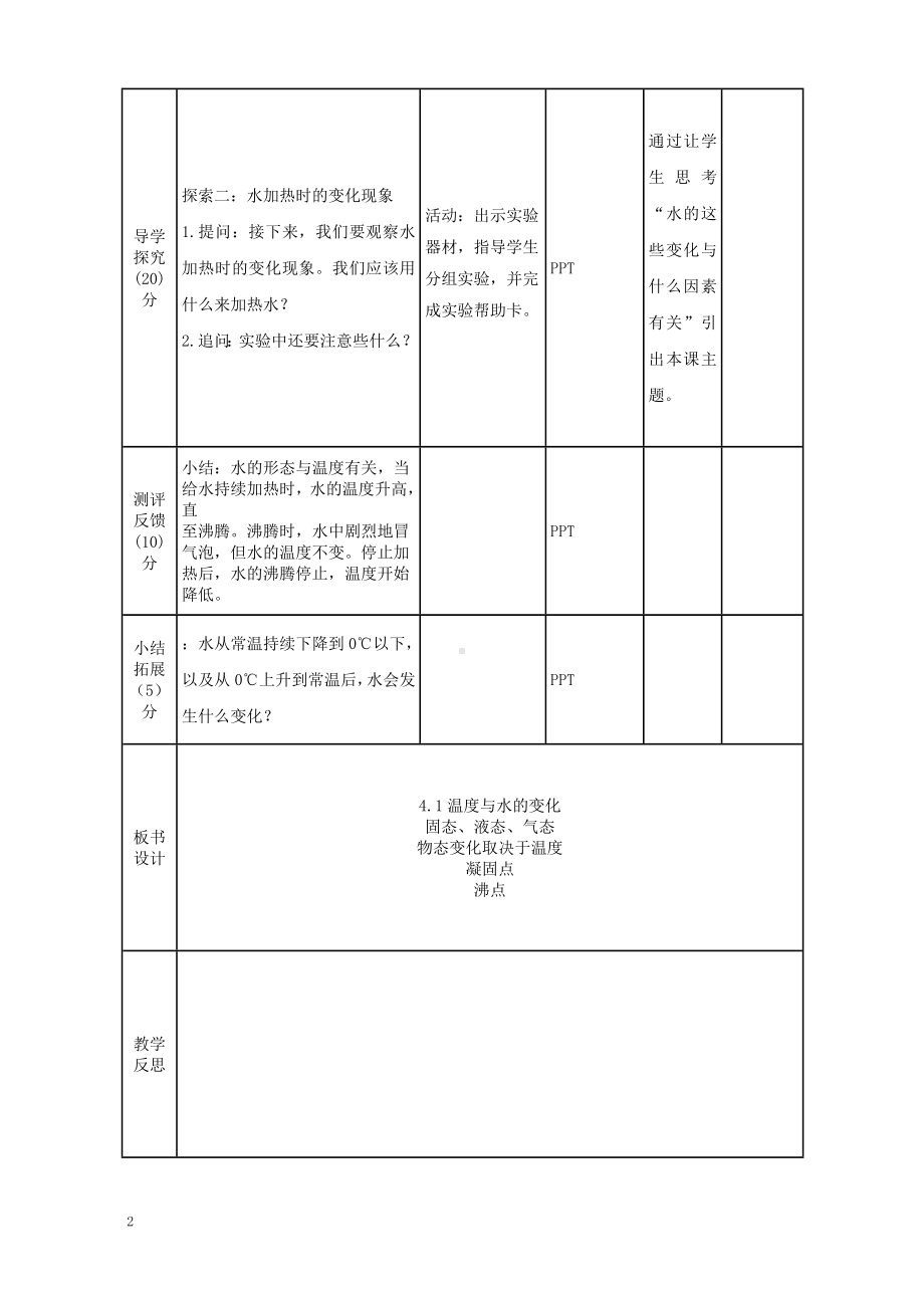 2022-2023新教科版五年级科学下册第四单元《热》全部教案（共7课）.doc_第2页