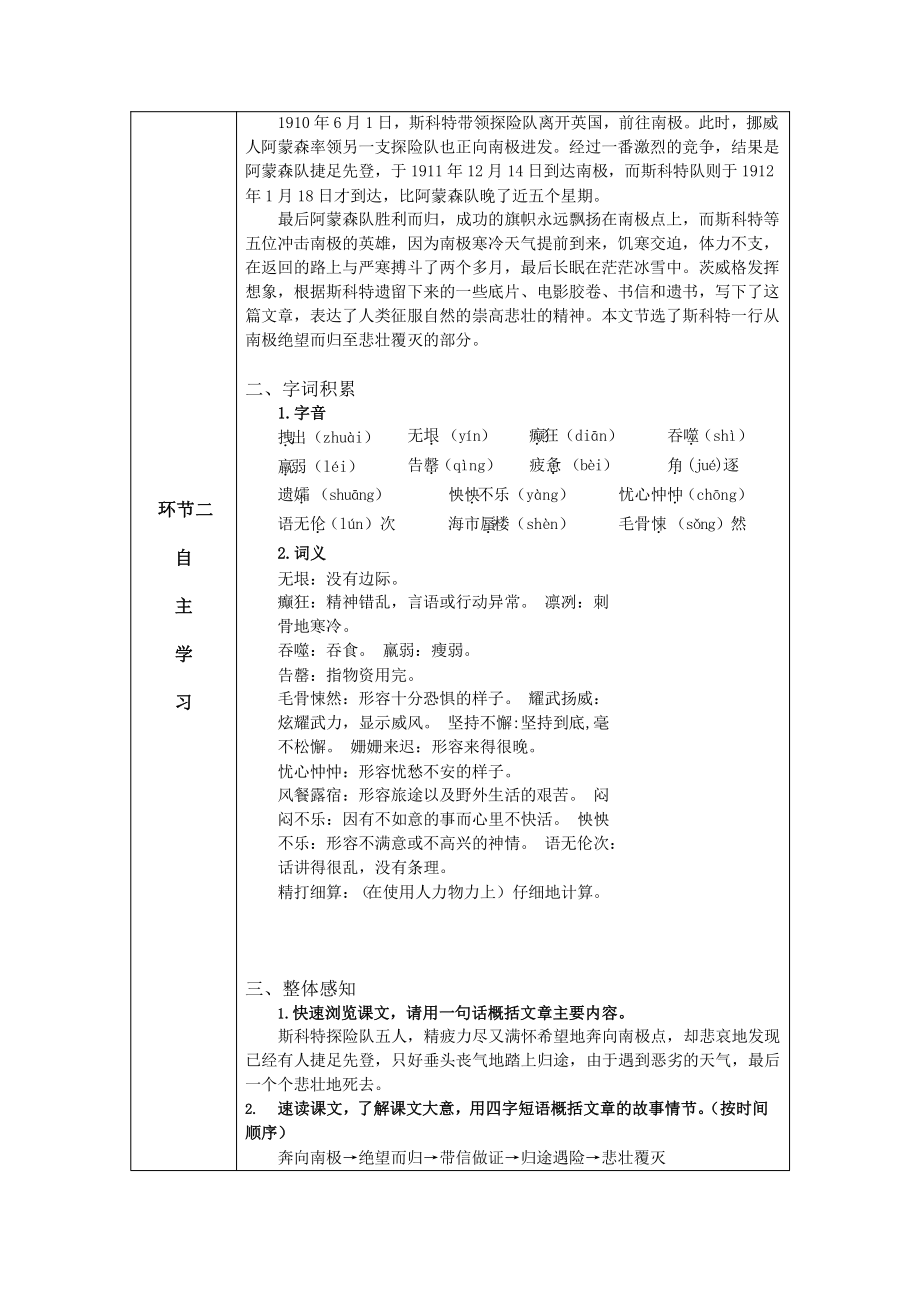 21 伟大的悲剧 教学方案-七年级语文下册.pptx_第2页