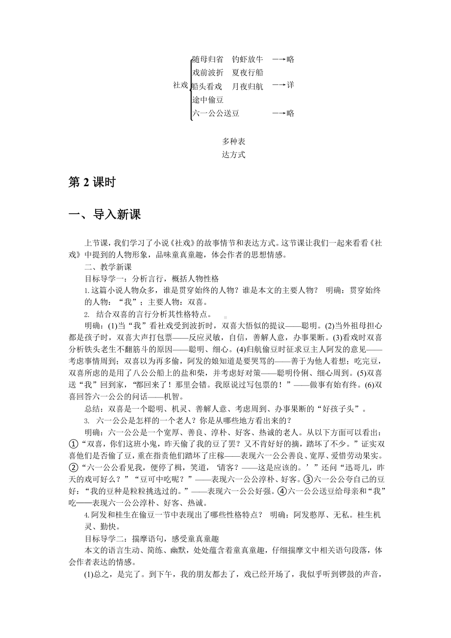 人教部编版语文八年级下册 1《社戏》教学方案.pptx_第3页