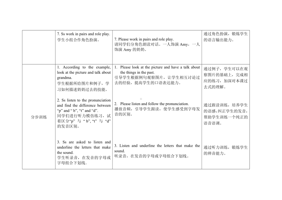 五年级上册英语教案Module 6 Unit2 He ran very fast外研社（三起）.doc_第3页