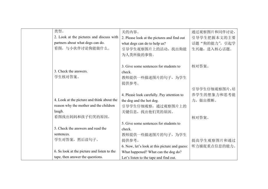 五年级上册英语教案Module 7 Unit 1 She can’t see 外研社（三起）.doc_第2页