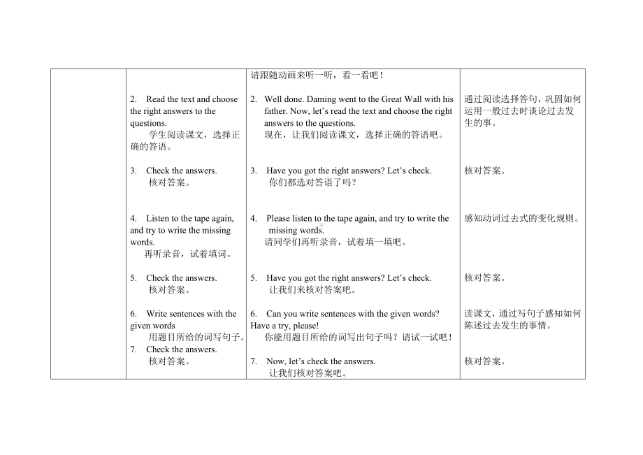 五年级上册英语教案Module 3 Unit 2 Daming took a photo of his father外研社（三起）.doc_第2页