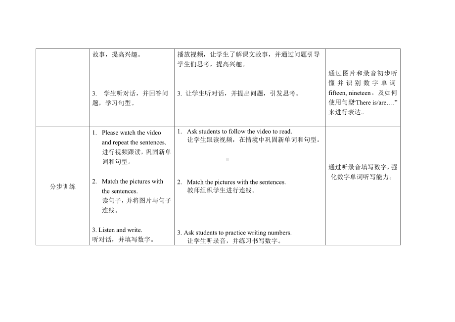 五年级上册英语教案Module 5 Unit 1 There are only nineteen crayons外研社（三起）.doc_第2页