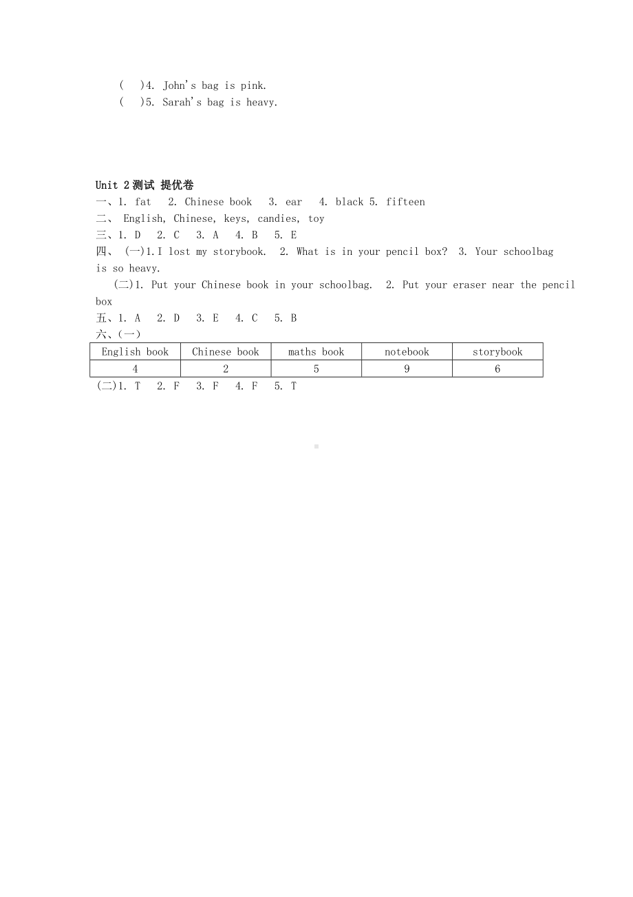 四年级上册英语试题-Unit 2ontheweekend人教（新起点）含答案.doc_第3页