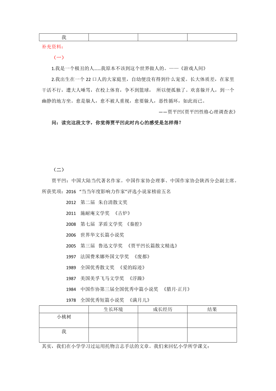 《一棵小桃树》优课导学案.docx_第2页